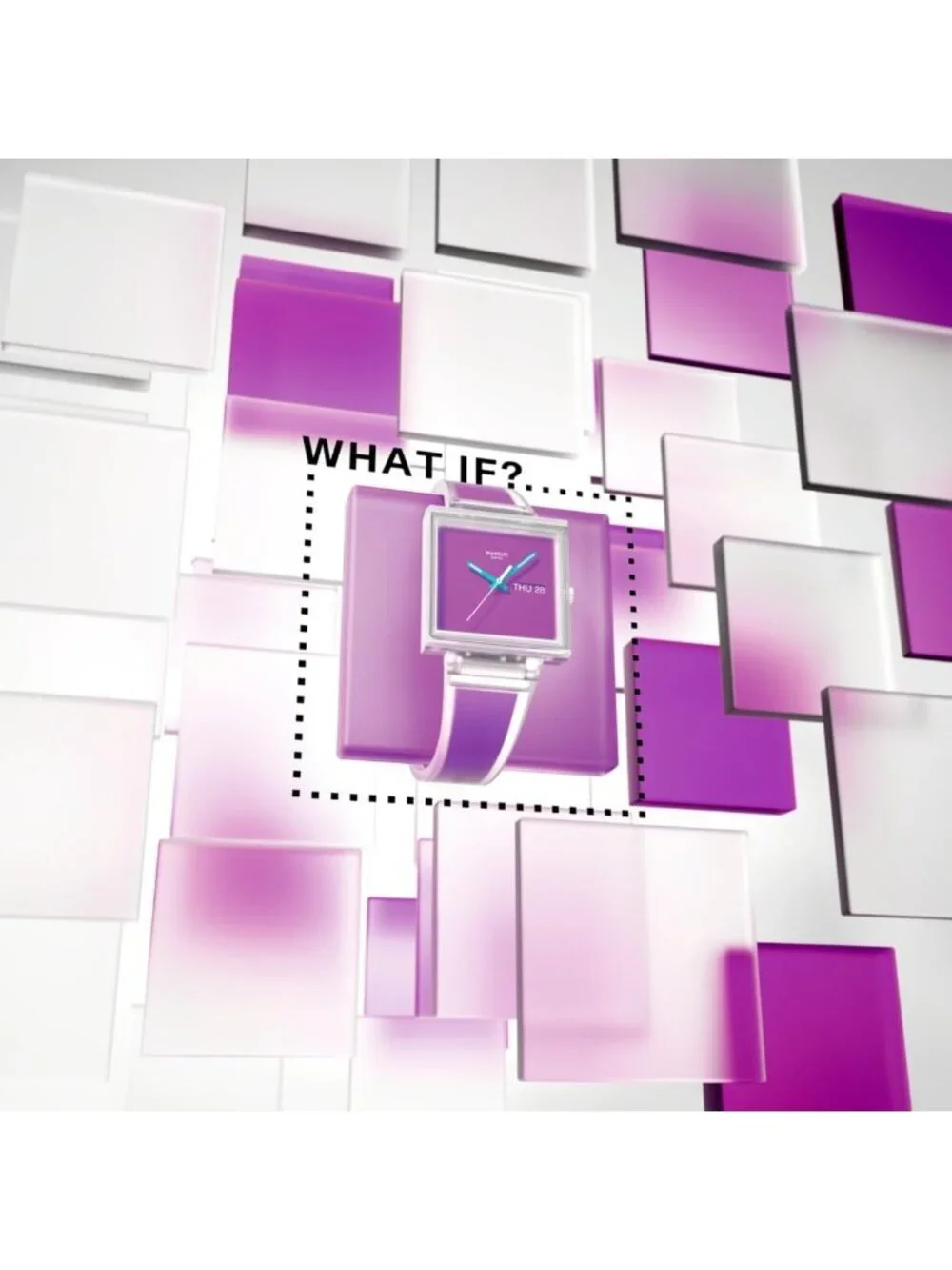 Unisex Pink Casual Watch Bio-sourced Quartz Square Analog Stylish Wrist Watch